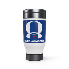 Stainless Steel Travel Mug with Handle, 14oz - OVERARMORED