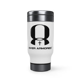 Stainless Steel Travel Mug with Handle, 14oz - OVERARMORED