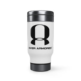 Stainless Steel Travel Mug with Handle, 14oz - OVERARMORED