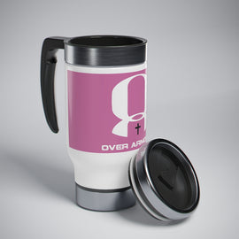 Stainless Steel Travel Mug with Handle, 14oz - OVERARMORED