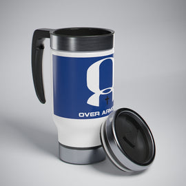 Stainless Steel Travel Mug with Handle, 14oz - OVERARMORED