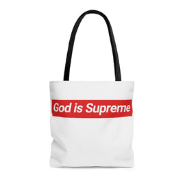 GOD IS SUPREME Tote Bag - OVERARMORED