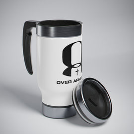 Stainless Steel Travel Mug with Handle, 14oz - OVERARMORED